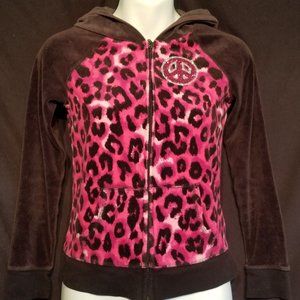 Justice Girls Size 10 Full Zip Hooded Sweater